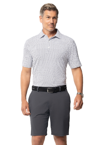 Tuxedo Print Short Sleeve Polo – 94172 (Modern Fit)